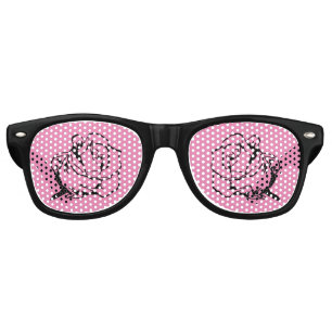 Rose Colored Retro Sunglasses