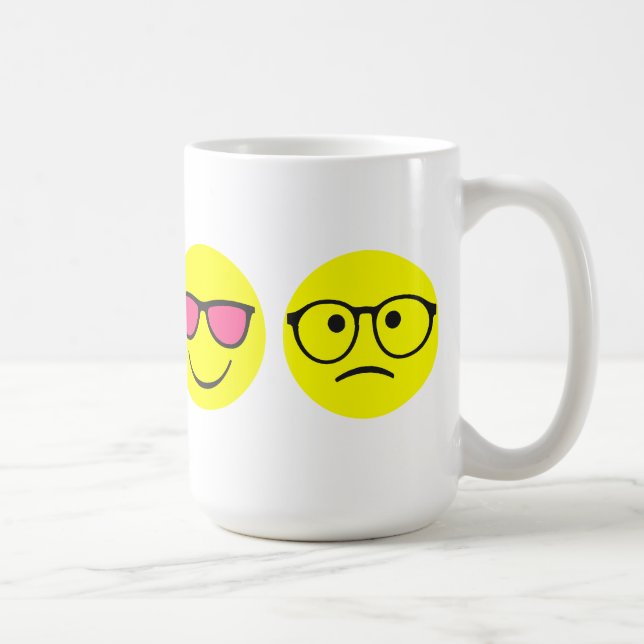 Rose coloured glasses coffee mug (Right)
