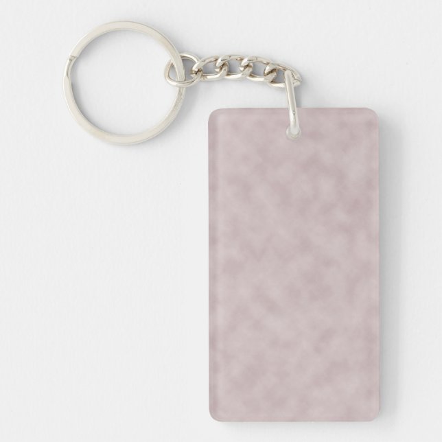 Rose Coloured Parchment Texture Background Key Ring (Front)