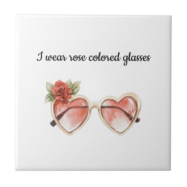 Rose Coloured Sunglasses Tile (Front)
