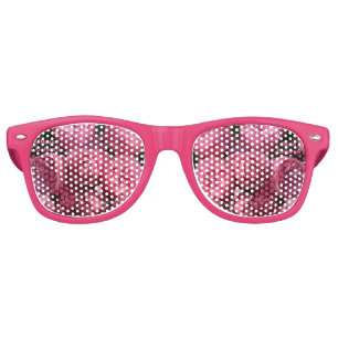Rose Coloured With Pink Frames Retro Sunglasses