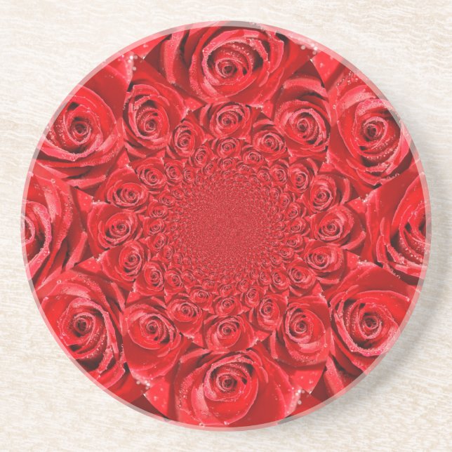 Rose-Coloured World: Floral Fantasy Coaster (Front)