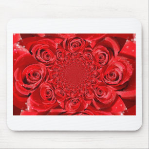 Rose-Coloured World: Floral Fantasy Mouse Pad