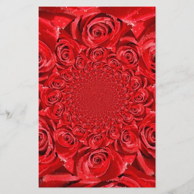 Rose-Coloured World: Floral Fantasy Stationery (Front)