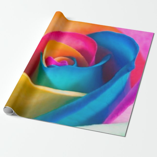 Rose colours wrapping paper (Unrolled)