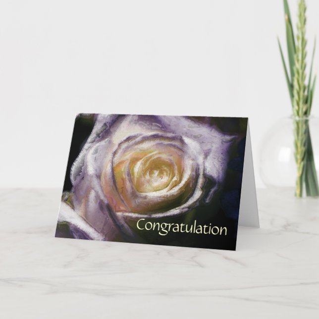 Rose congratulation card (Front)