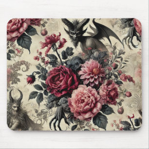 🔥 Rose Crematory – Gothic Victorian Mouse Pad