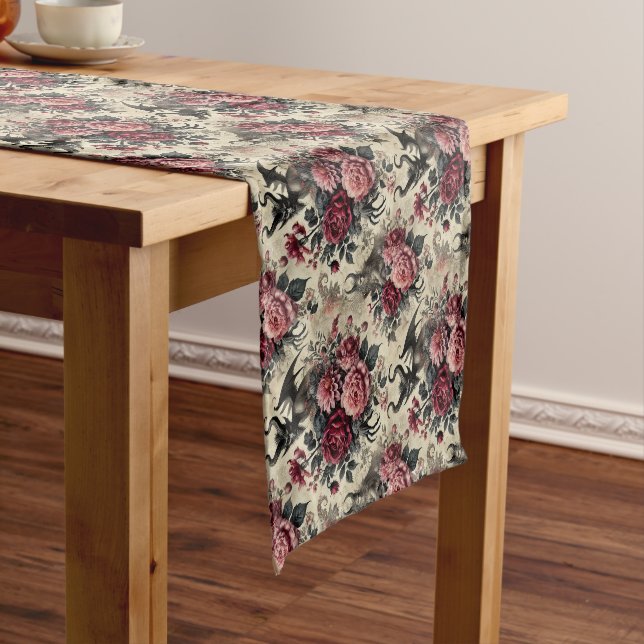 🔥 Rose Crematory – Gothic Victorian Short Table Runner (In Situ)