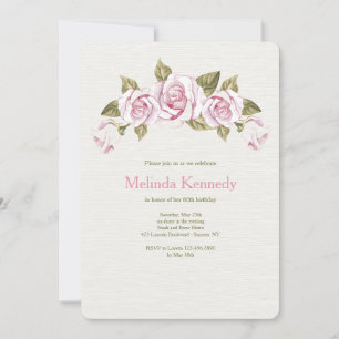 Rose Crescent Invitation
