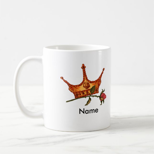 Rose Crown Coffee Mug (Left)