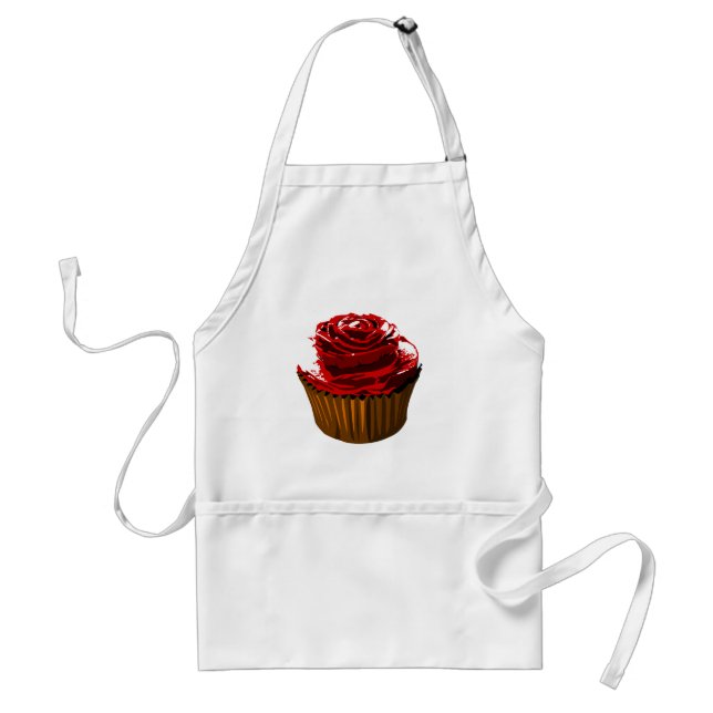 Rose cupcake Apron 2 (Front)