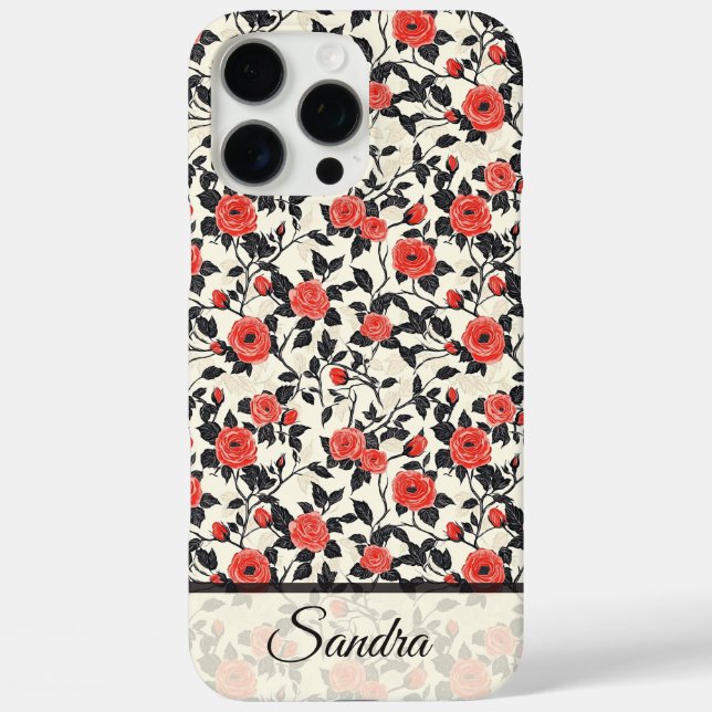 Rose Customisable Iphone Case For Unique Gift (Back)