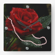Rose & Daimonds Clock- personalise if desired