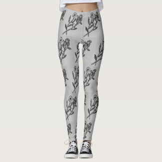 Rose & Daisy Grey Leggings