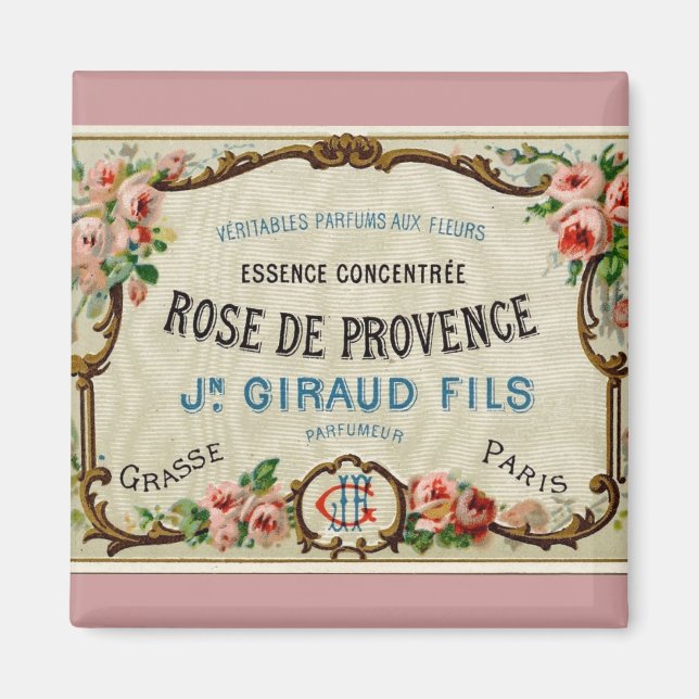 Rose de Provance a French Perfume Magnet (Front)