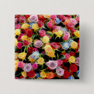Rose des Gefühls 15 Cm Square Badge