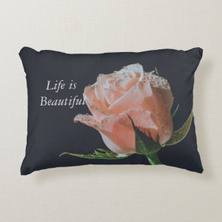 Rose design on Accent pillow