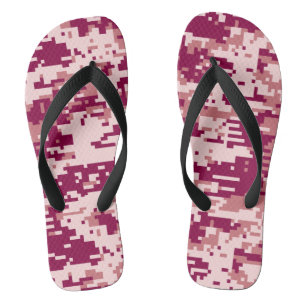 Rose Digital Camo Pattern Jandals