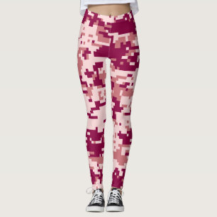 Rose Digital Camo Pattern Leggings