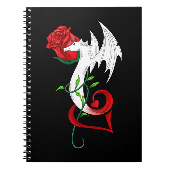 Rose Dragon Lover Notebook (Front)