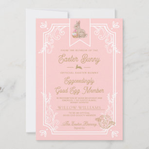 Rose Easter Good Egg Member Certificate Card