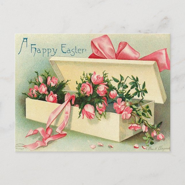 Rose Easter Postcard (Front)