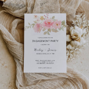 Rose Engagement Invitation Wedding Invitation