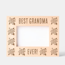 Rose Engraved Frame For Grandmas