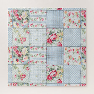 Rose Fabric: Elegant Background Design Jigsaw Puzzle