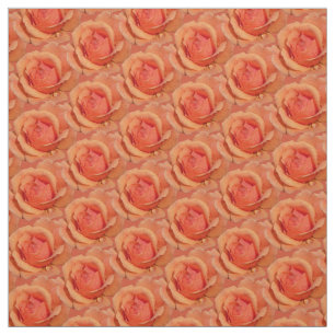Rose Fabric Orange Rose Fabric Customised Textiles
