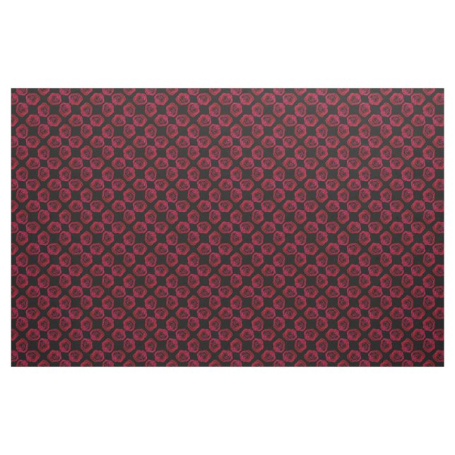Rose Fabric Red Rose Fabric Cotton or Poly Custom (Fat Quarter)