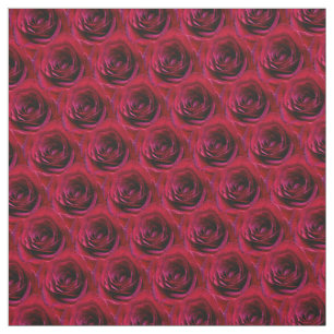 Rose Fabric Red Rose Fabric Cotton or Poly Custom