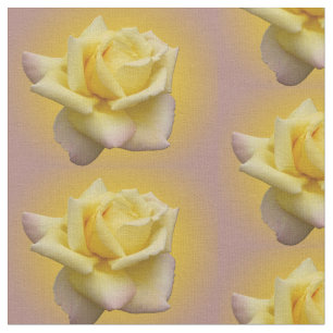 Rose Fabric Yellow Rose Fabric Cotton or Poly