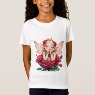 👑 Rose Fairy Tee For Tween Girls And Teens 🌙