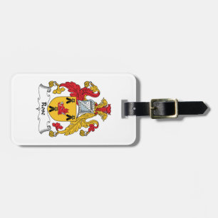 Rose Family Crest Luggage Tag