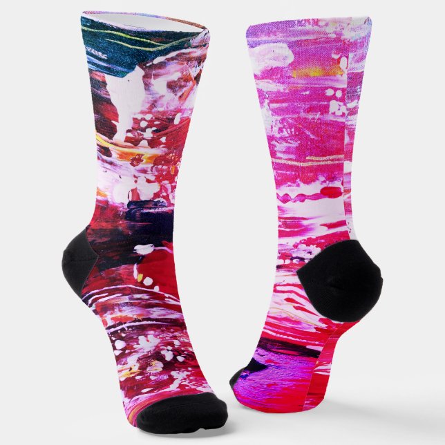Rose Festivity variation Socks (Angled)