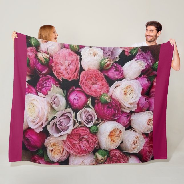 Rose Fleece Blanket (In Situ)