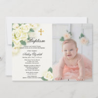 Rose Floral Bouquet Photo Baptism Celebration