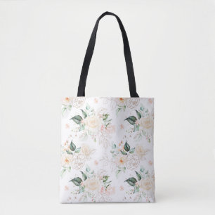 Rose Floral Garden Pattern Tote Bag