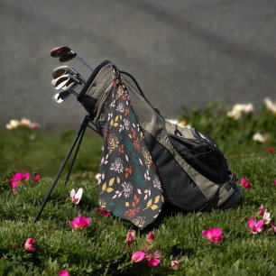 Rose Floral Golf Towel