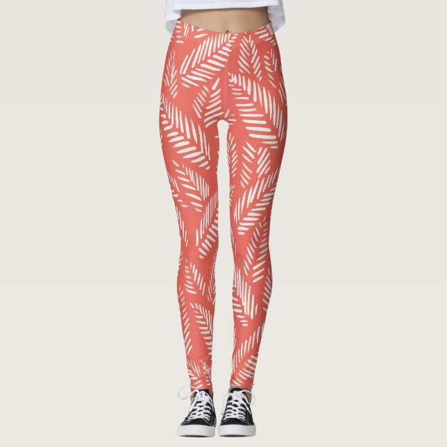 Rose Floral Leggings (Front)