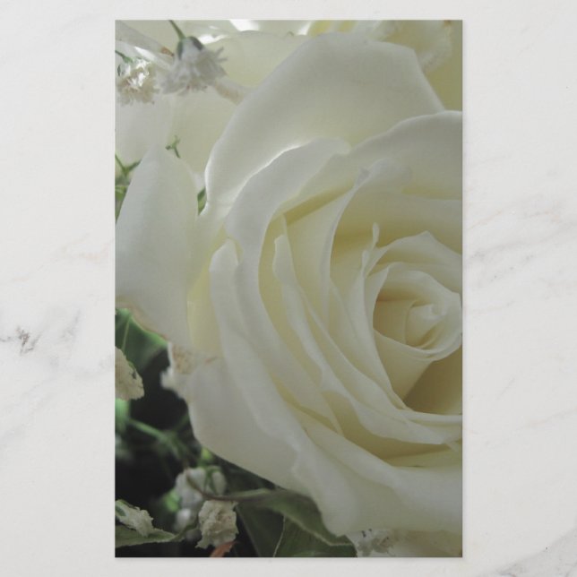 Rose Floral Stationery (Front)