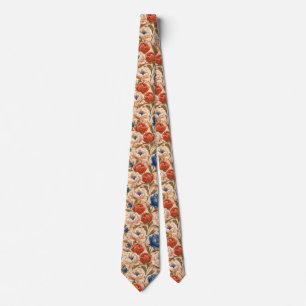 Rose Floral Uncle Destination Wedding Tie