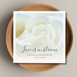 Rose Floral Wedding Napkin