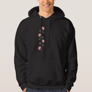 Rose Flower Aesthetic Clothing Grunge Retro Rock V Hoodie