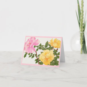 Rose flower, Birthday Card