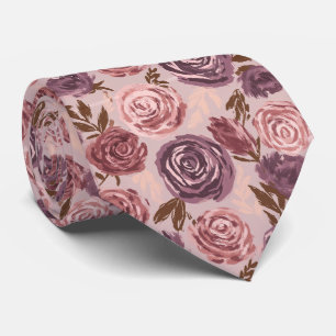 Rose Flower Boyfriend Vineyard Wedding Tie