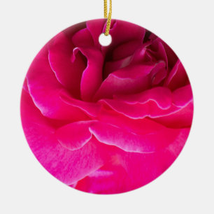 Rose flower ceramic tree decoration