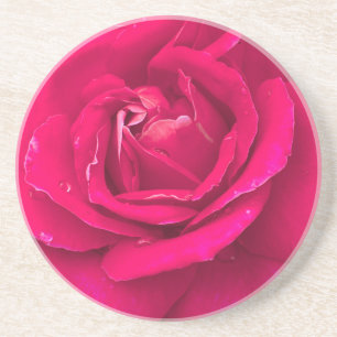 Rose flower coaster