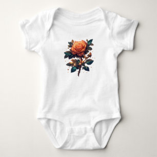 Rose Flower – Elegant Floral Design for Kids Baby Bodysuit